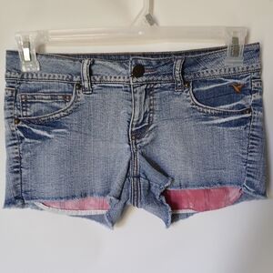 Grane Shana Shorts Size 5 Reg Color Blue Denim Pink Pockets